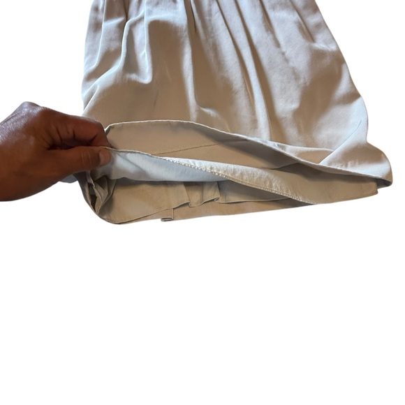 BANANA REPUBLIC SLEEVELESS TAN FIT & FLARE DRESS SIZE 0 WITH POCKETS - Picture 9 of 10